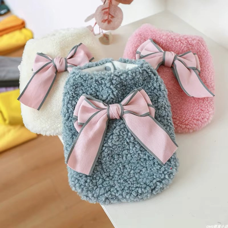 Paris Dog Coat With Fur Trim Doggy Haute Couture