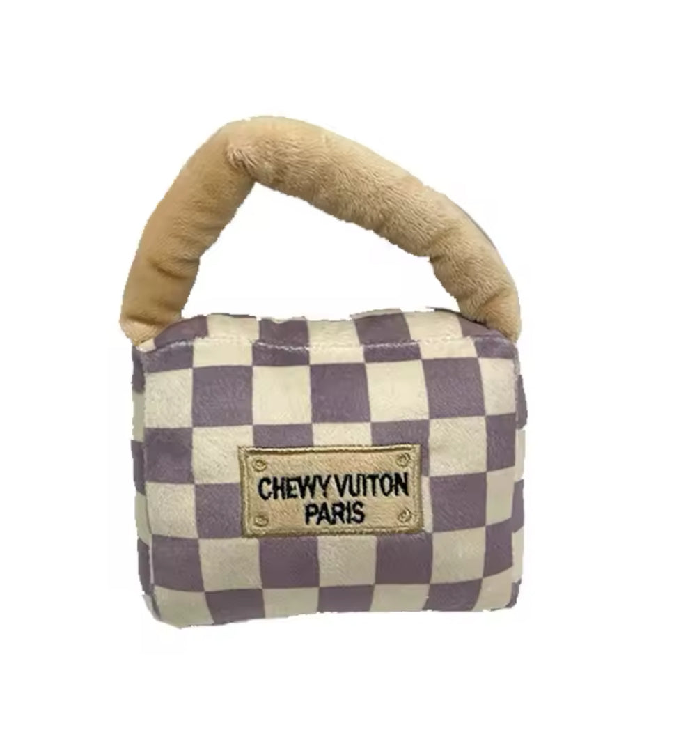 Chewy Pawtton Purse Plush Toy – Luxury Plush Dog Toy Doggy Haute Couture