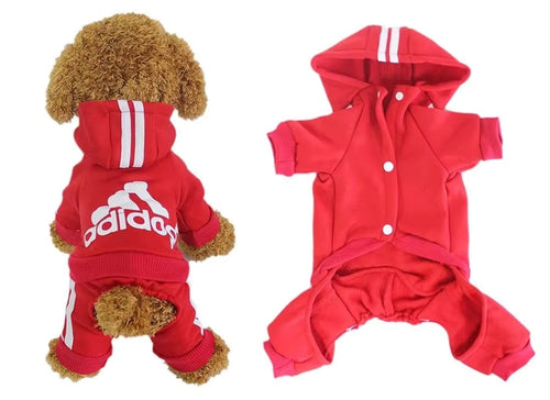 Adidog Dog Hoodie Onesie Doggy Haute Couture