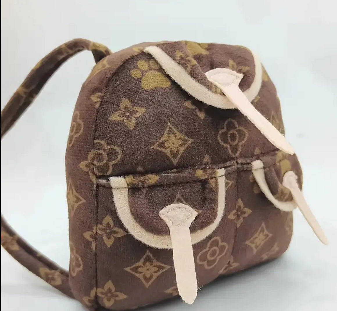 Chewy Pawtton Backpack Toy Doggy Haute Couture