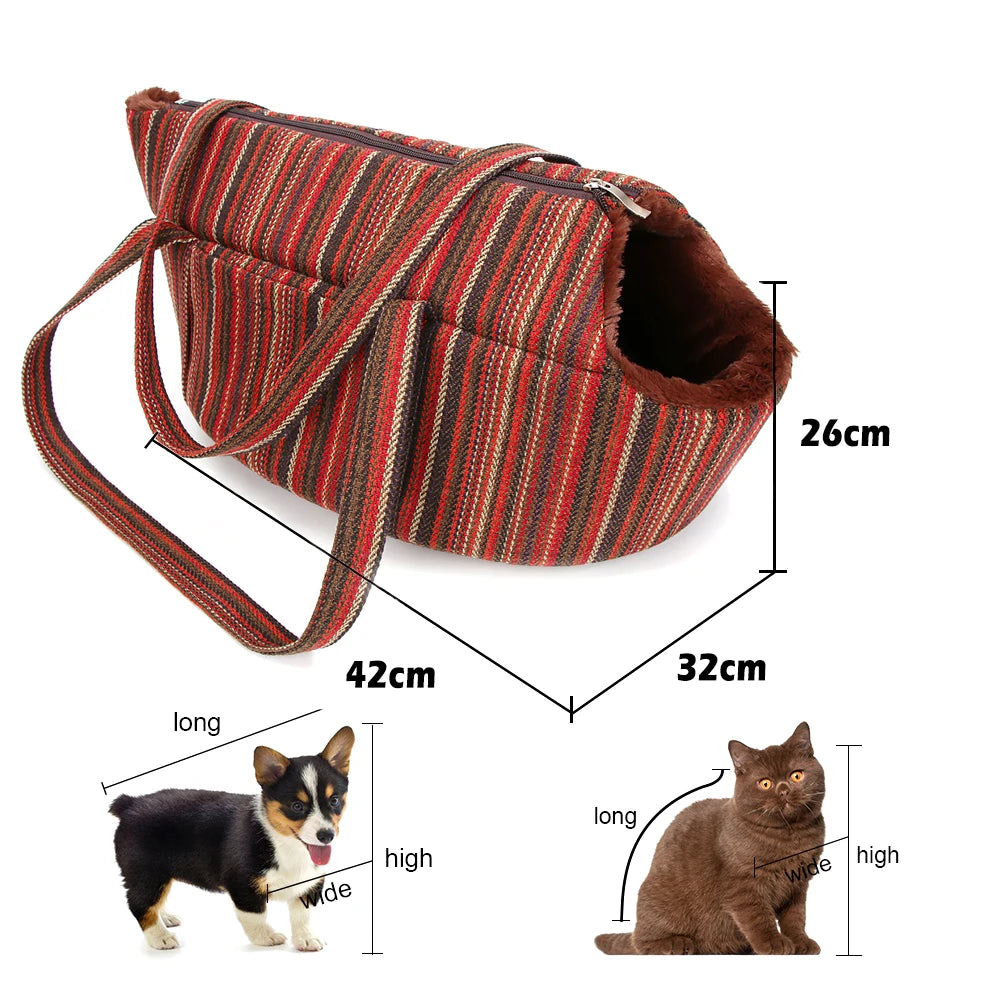 Dual Use Pet Carrier and Bed Handbag