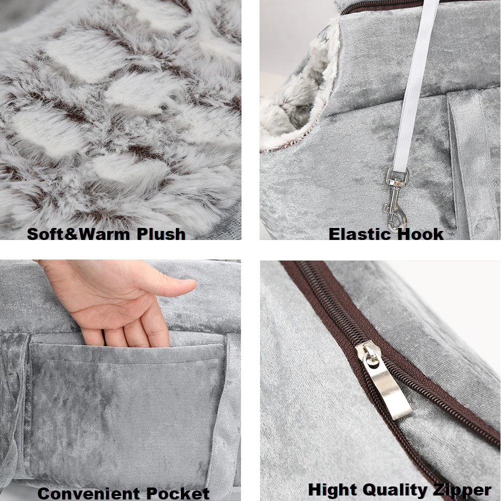 Dual Use Pet Carrier and Bed Handbag