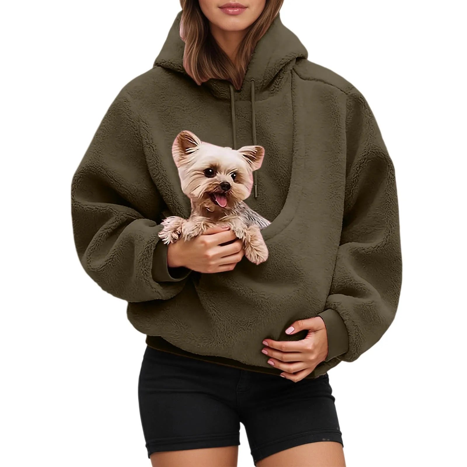 Pet Carrier Hoodie Raining Cats and Dogs