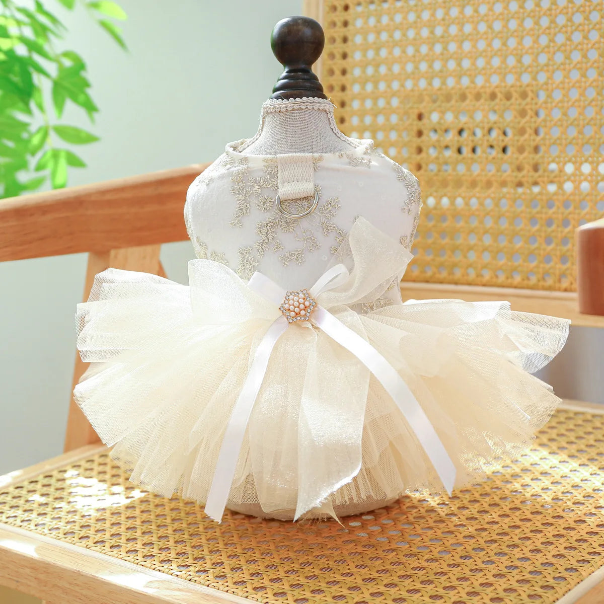 Elegant Chiffon Dress for Small Dogs