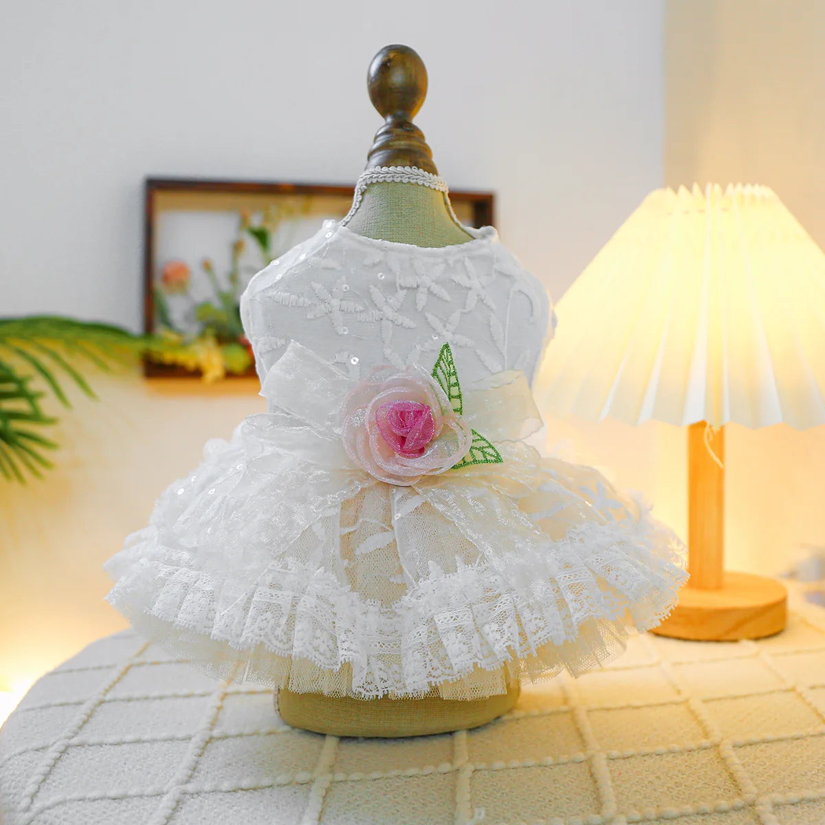 Elegant Chiffon Dress for Small Dogs