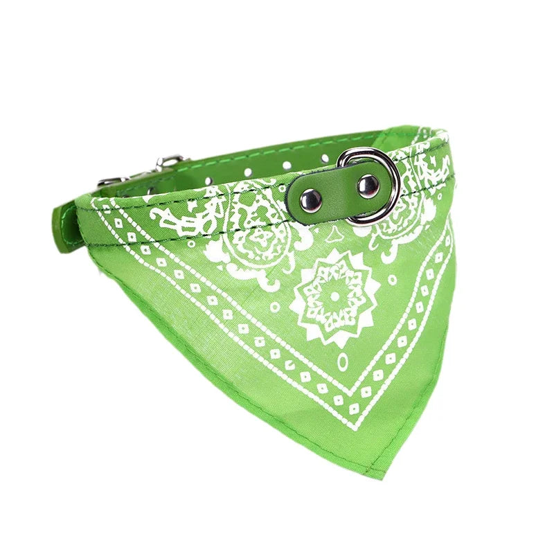 Adjustable Dog Collar with Built-in Bandana