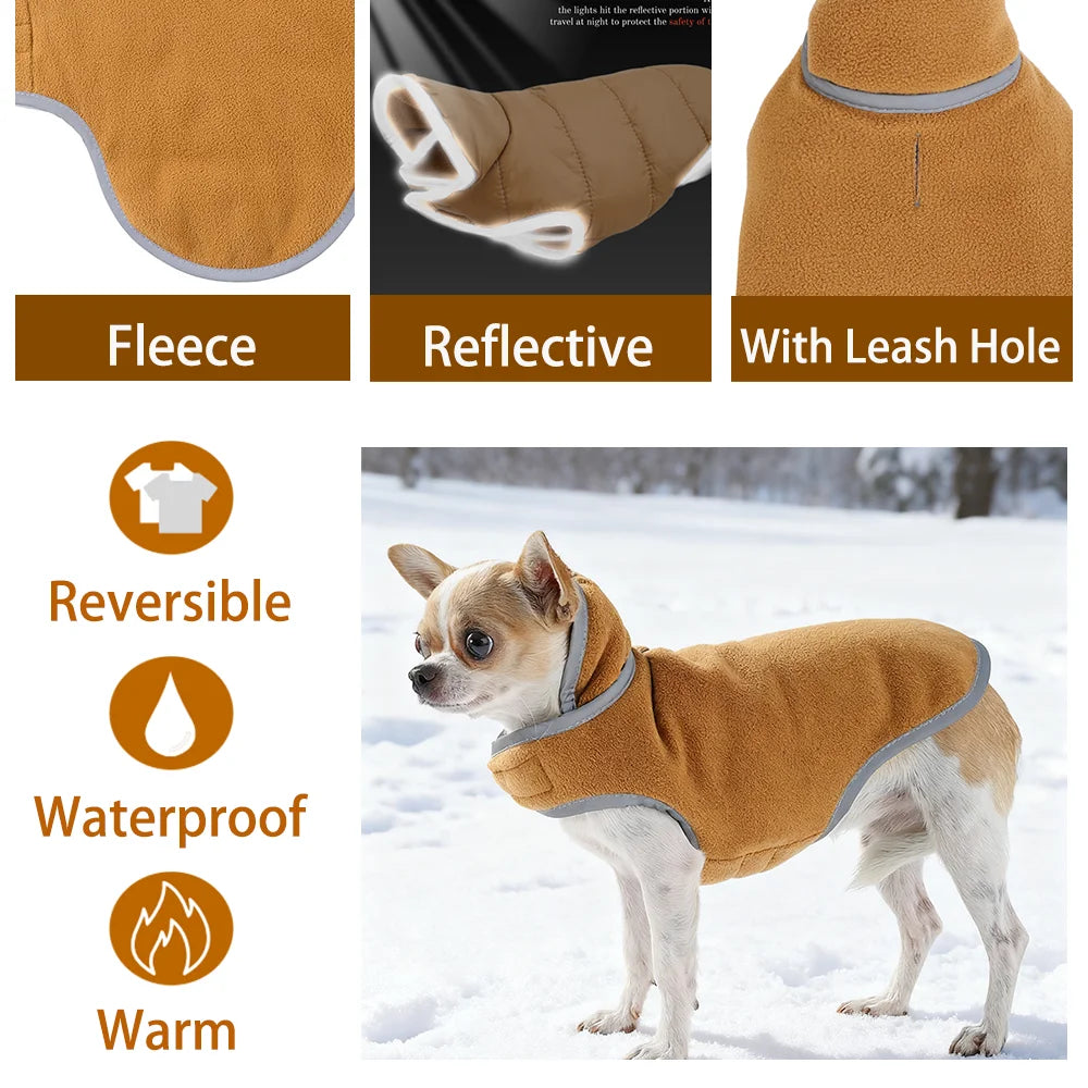 Warm, Reversible Coat For Dogs