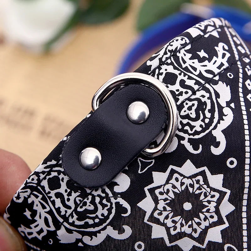 Adjustable Dog Collar with Built-in Bandana