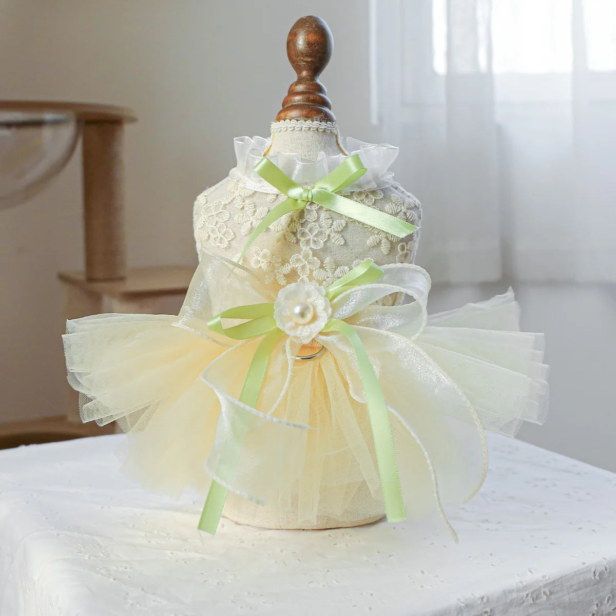 Elegant Chiffon Dress for Small Dogs