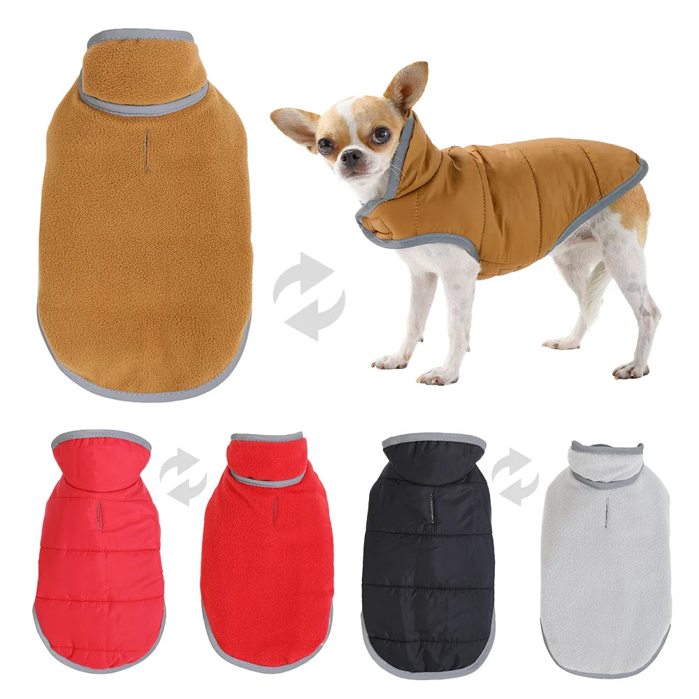 Warm, Reversible Coat For Dogs