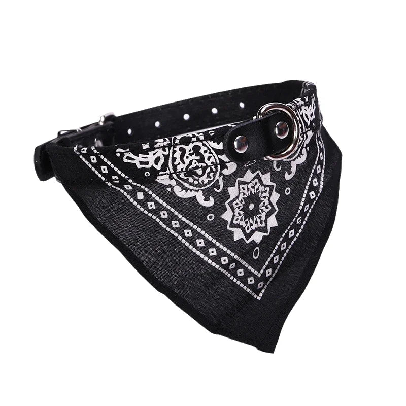 Adjustable Dog Collar with Built-in Bandana