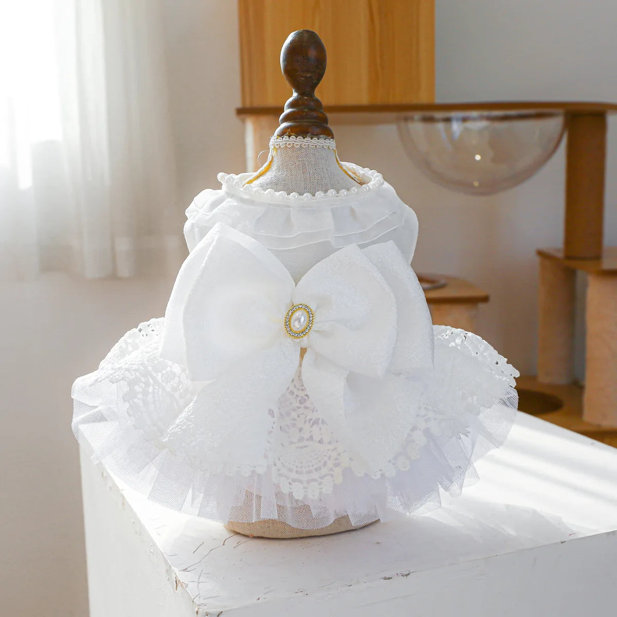 Elegant Chiffon Dress for Small Dogs