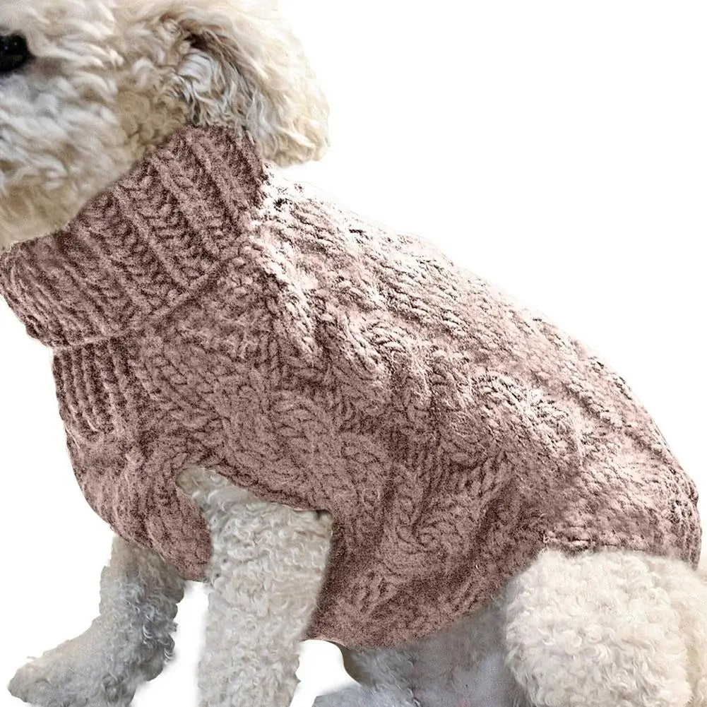 Cable Knit Sweater for Small Pets