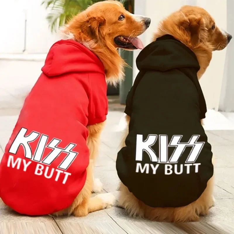 Kiss My Butt Hoodie Raining Cats and Dogs