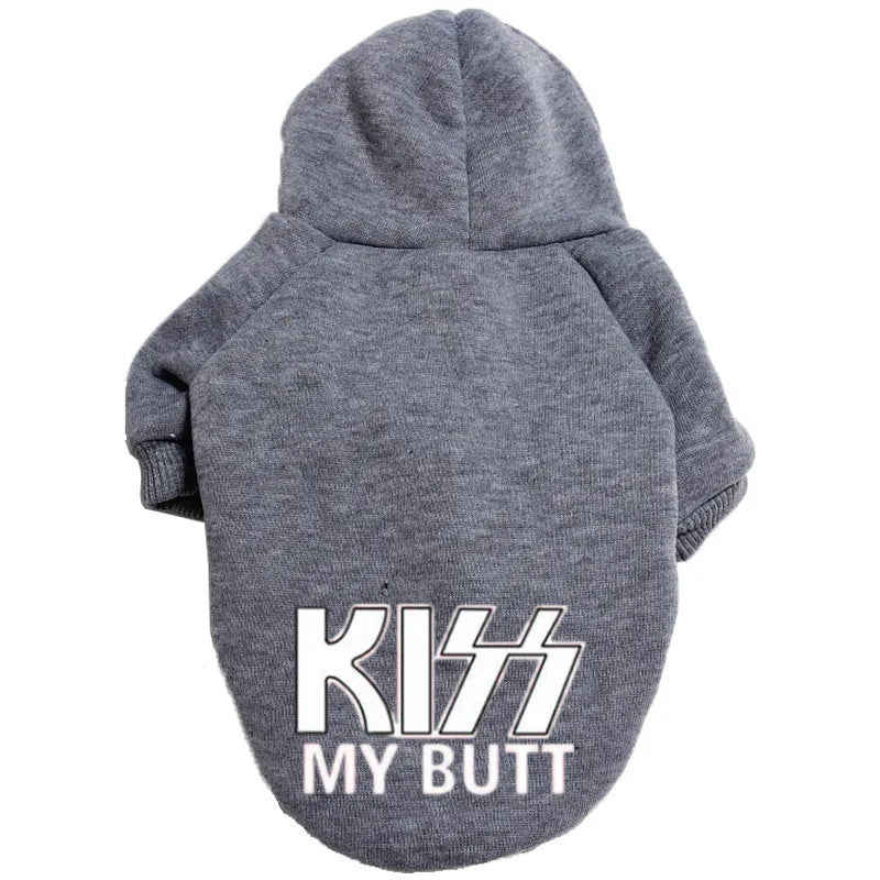 Kiss My Butt Hoodie Raining Cats and Dogs