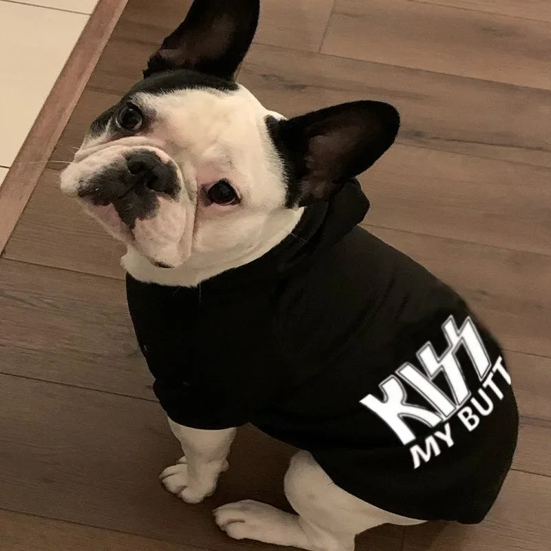 Kiss My Butt Hoodie Raining Cats and Dogs