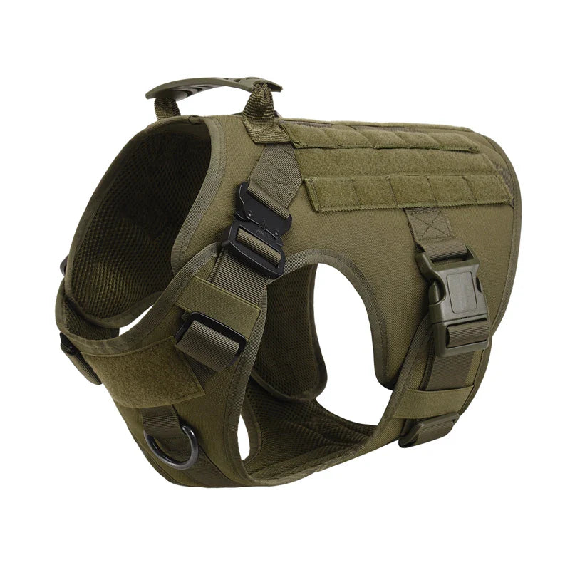 Tactical Military Dog Harness and Leash Set